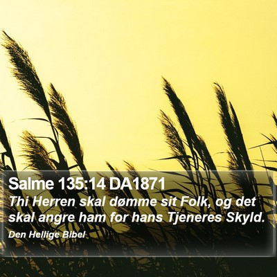 Salme 135:14 DA1871 Bible Verse Image