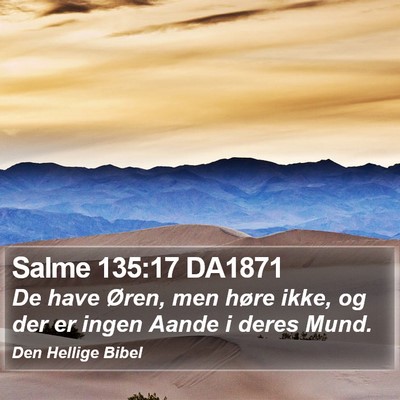 Salme 135:17 DA1871 Bible Verse Image