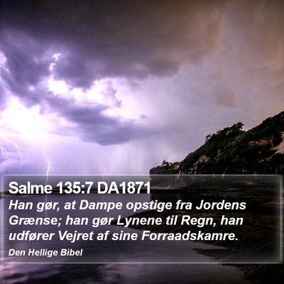Salme 135:7 DA1871 Bible Verse Image