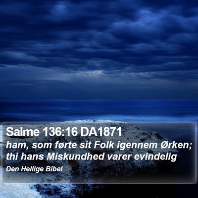 Salme 136:16 DA1871 Bible Verse Image