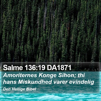 Salme 136:19 DA1871 Bible Verse Image