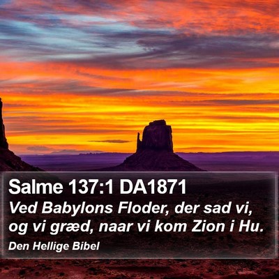 Salme 137:1 DA1871 Bible Verse Image