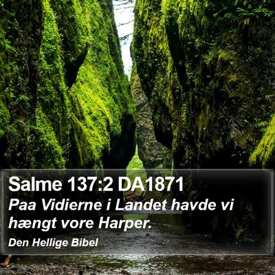 Salme 137:2 DA1871 Bible Verse Image