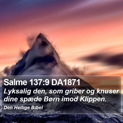 Salme 137:9 DA1871 Bible Verse Image
