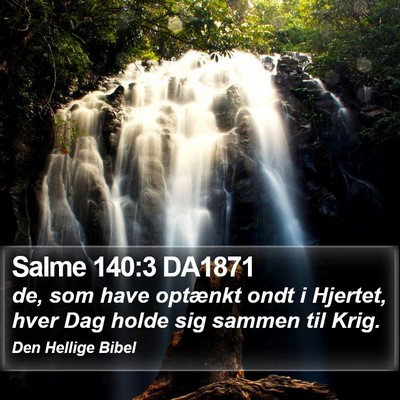 Salme 140:3 DA1871 Bible Verse Image