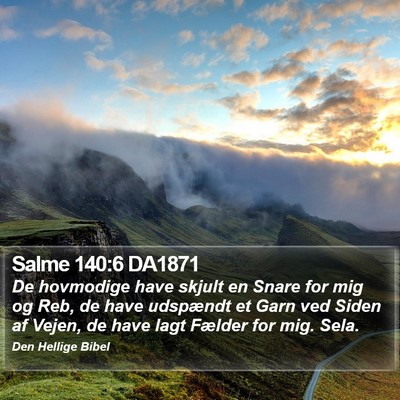 Salme 140:6 DA1871 Bible Verse Image