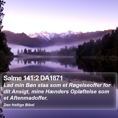 Salme 141:2 DA1871 Bible Verse Image