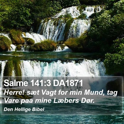 Salme 141:3 DA1871 Bible Verse Image