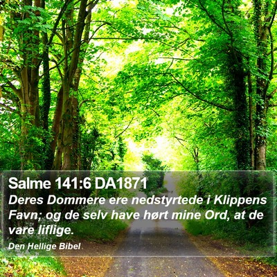 Salme 141:6 DA1871 Bible Verse Image