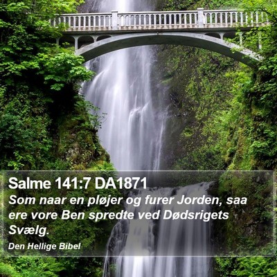Salme 141:7 DA1871 Bible Verse Image