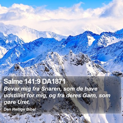 Salme 141:9 DA1871 Bible Verse Image