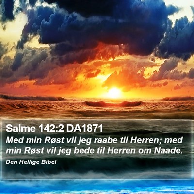 Salme 142:2 DA1871 Bible Verse Image