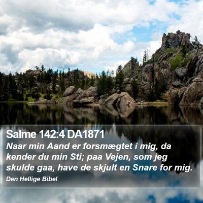 Salme 142:4 DA1871 Bible Verse Image
