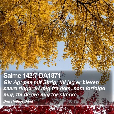 Salme 142:7 DA1871 Bible Verse Image