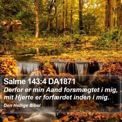 Salme 143:4 DA1871 Bible Verse Image
