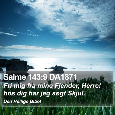 Salme 143:9 DA1871 Bible Verse Image