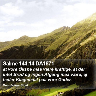 Salme 144:14 DA1871 Bible Verse Image