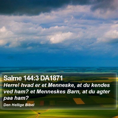 Salme 144:3 DA1871 Bible Verse Image