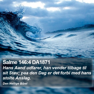 Salme 146:4 DA1871 Bible Verse Image