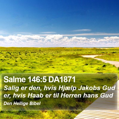 Salme 146:5 DA1871 Bible Verse Image