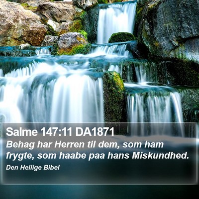 Salme 147:11 DA1871 Bible Verse Image