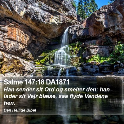 Salme 147:18 DA1871 Bible Verse Image