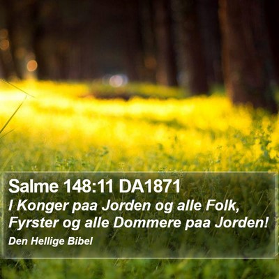 Salme 148:11 DA1871 Bible Verse Image