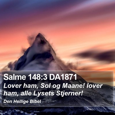 Salme 148:3 DA1871 Bible Verse Image