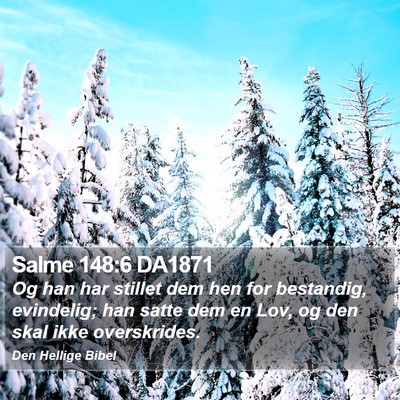 Salme 148:6 DA1871 Bible Verse Image
