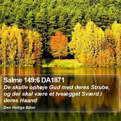 Salme 149:6 DA1871 Bible Verse Image