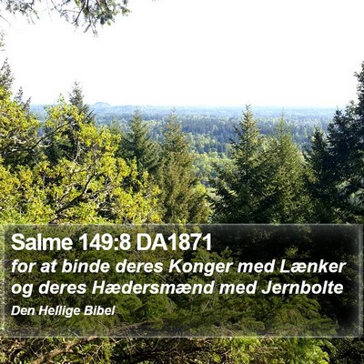 Salme 149:8 DA1871 Bible Verse Image
