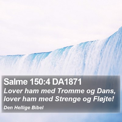 Salme 150:4 DA1871 Bible Verse Image