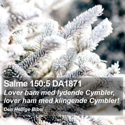 Salme 150:5 DA1871 Bible Verse Image