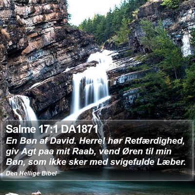 Salme 17:1 DA1871 Bible Verse Image