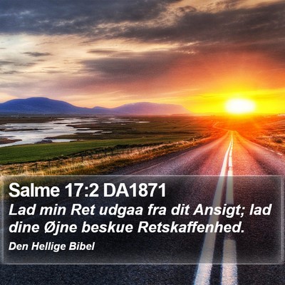 Salme 17:2 DA1871 Bible Verse Image
