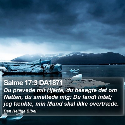 Salme 17:3 DA1871 Bible Verse Image