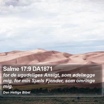 Salme 17:9 DA1871 Bible Verse Image