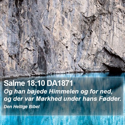 Salme 18:10 DA1871 Bible Verse Image