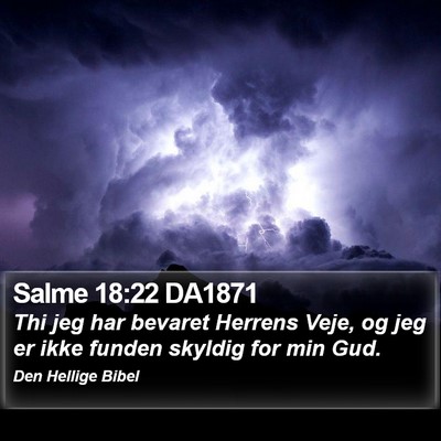 Salme 18:22 DA1871 Bible Verse Image