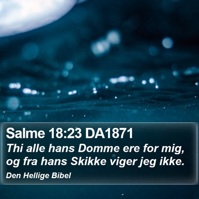 Salme 18:23 DA1871 Bible Verse Image