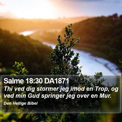 Salme 18:30 DA1871 Bible Verse Image