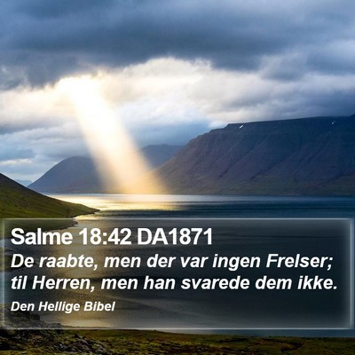 Salme 18:42 DA1871 Bible Verse Image