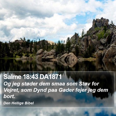Salme 18:43 DA1871 Bible Verse Image