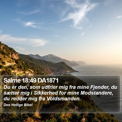Salme 18:49 DA1871 Bible Verse Image