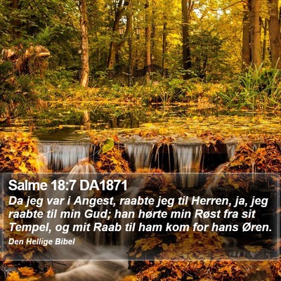 Salme 18:7 DA1871 Bible Verse Image