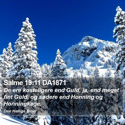 Salme 19:11 DA1871 Bible Verse Image