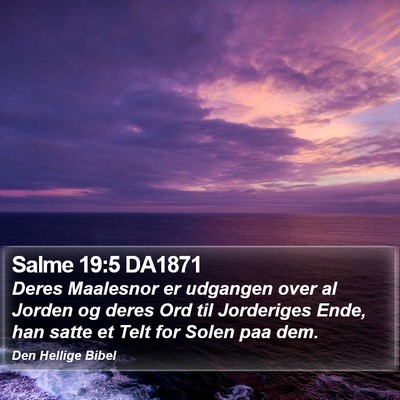 Salme 19:5 DA1871 Bible Verse Image