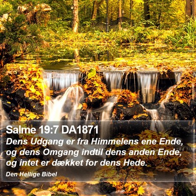 Salme 19:7 DA1871 Bible Verse Image