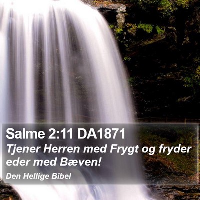 Salme 2:11 DA1871 Bible Verse Image