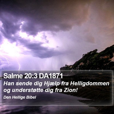 Salme 20:3 DA1871 Bible Verse Image